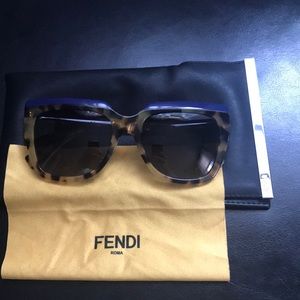 Fendi Sunglasses with navy accent